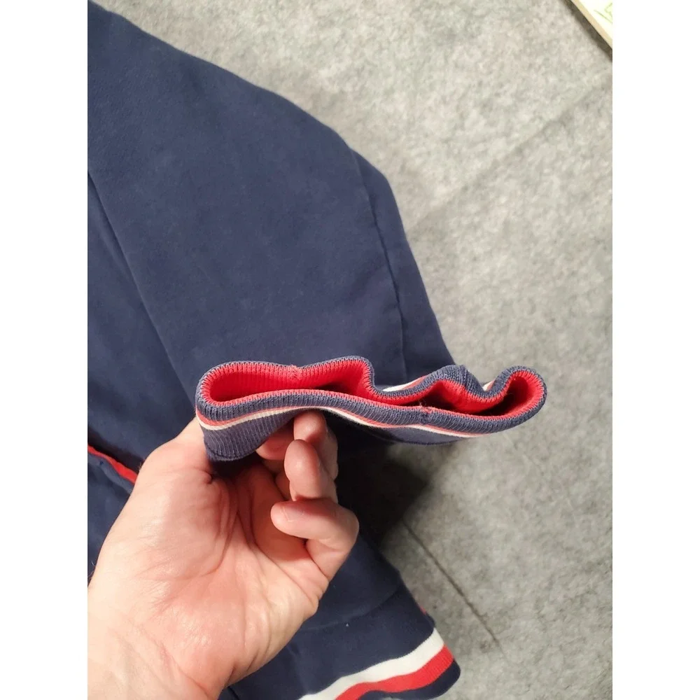 VTG Y2K Abercrombie & Fitch Jacket Mens Large Navy Varsity Bomber Zip Up Patch